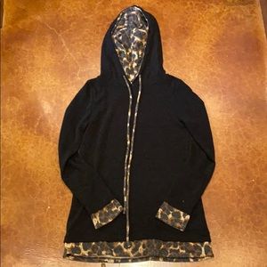 Black Hoodie with Cheetah